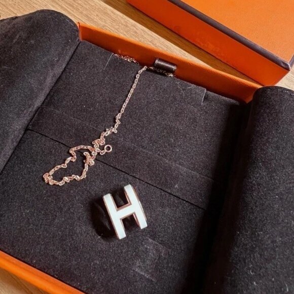 Hermes Hermès Necklace Pendant White - not the mini size one - Picture 10 of 10